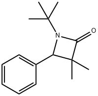 1-tert-Butyl-3,3-dimethyl-4-phenylazetidin-2-one Structure