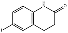 6-ヨード-3,4-ジヒドロ-1H-キノリン-2-オン 化学構造式