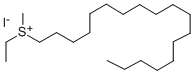 Sulfonium, (ethylmethyl)octadecyl-, iodide Structure