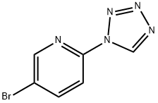 PYRIDINE, 5-BROMO-2-(1H-TETRAZOL-1-YL)- Structure