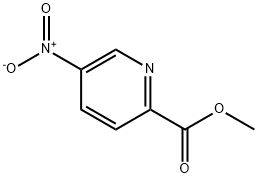 5-ニトロ-2-ピリジンカルボン酸メチル 化学構造式