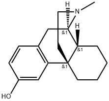 rac-(9α*,13α*,14α*)-17-メチルモルフィナン-3-オール 化学構造式