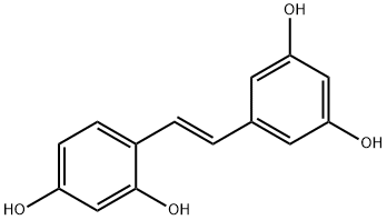 4-[2-(3,5-dihydroxyphenyl)ethenyl]benzene-1,3-diol Structure
