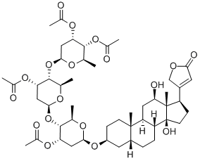 Digoxin, teraacetate 结构式