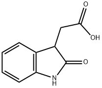 2-OXINDOLE-3-ACETIC ACID, 2971-31-5, 结构式