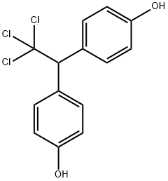 2,2-Bis(4-hydroxyphenyl)-1,1,1-trichloroethane Struktur