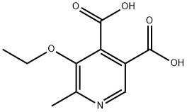 5-乙氧基-6-甲基吡啶-3,4-二羧酸 结构式