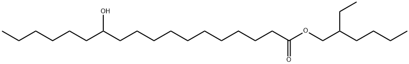 2-ethylhexyl 12-hydroxyoctadecanoate Struktur