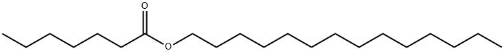 ヘプタン酸テトラデシル 化学構造式