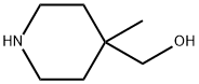 (4-メチル-4-ピペリジニル)メタノール 化学構造式