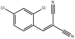 2-[(2,4-二氯苯基)亚甲基]丙二腈 结构式