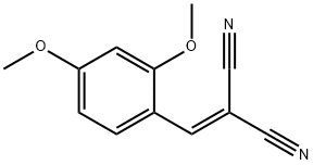 2-(2,4-Dimethoxybenzylidene)propanedinitrile Struktur
