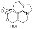1,6-ジデヒドロ-14,17-ジヒドロ-3-メトキシ-16(15H)-オキサエリトリナン-15-オン·臭化水素酸塩 化学構造式