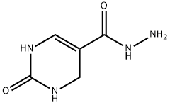 5-Pyrimidinecarboxylic  acid,  1,2,3,4-tetrahydro-2-oxo-,  hydrazide 结构式