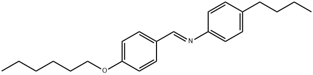 p-己氧基苄烯-p-丁基苯胺,29743-11-1,结构式