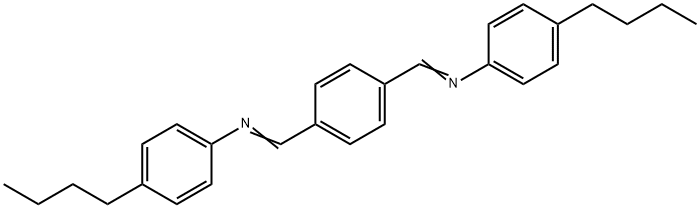 1,1'-[1,4-フェニレンビス(メチリジンニトリロ)]ビス[4-ブチルベンゼン] 化学構造式