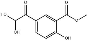 3-カルボメトキシ-4-ヒドロキシフェニルグリオキサール HYDRATE 化学構造式