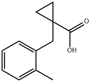 1-[(2-METHYLPHENYL)METHYL]-CYCLOPROPANECARBOXYLIC ACID Structure