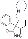 3-メチル-2-フェニル-2-(2-ピペリジノエチル)バレルアミド 化学構造式