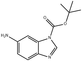 6-氨基-1H-苯并[D]咪唑-1-羧酸叔丁酯, 297756-32-2, 结构式