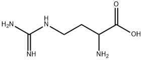 L-2-氨基-4-胍基丁酸 结构式