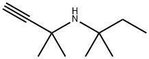 N-叔戊基-1,1-二甲基炔丙基胺, 2978-40-7, 结构式