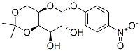 p-Nitrophenyl 4,6-O-Isopropylidene-α-D-galactopyranoside Structure