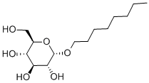 オクチルα-D-グルコピラノシド 化学構造式