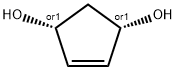 CIS-3,5-DIHYDROXY-1-CYCLOPENTENE Structure