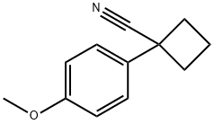 1-(4-Methoxyphenyl)cyclobutanecarbonitrile Structure
