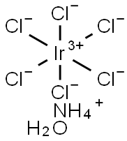 AMMONIUM HEXACHLOROIRIDATE (III) HYDRATE Struktur