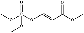 (E)-3-[(ジメトキシホスフィニル)オキシ]-2-ブテン酸メチル 化学構造式