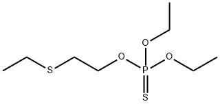 O,O-二乙基-O-(2-(乙硫基)乙基)磷酸酯, 298-03-3, 结构式
