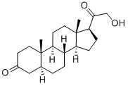 21-ヒドロキシ-5α-プレグナン-3,20-ジオン 化学構造式