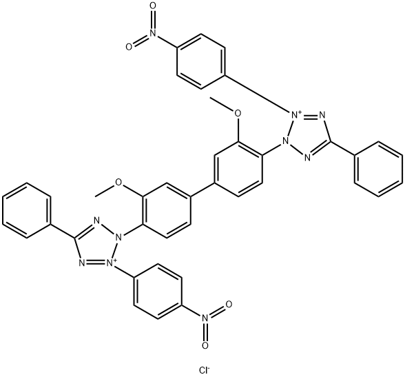 5,5'-Diphenyl-3,3'-bis(4-nitrophenyl)-2,2'-(3,3'-dimethoxybiphenyl-4,4'-ylen)-ditetrazoliumchlorid