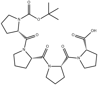 BOC-PRO-PRO-PRO-PRO-OH, 29804-52-2, 结构式