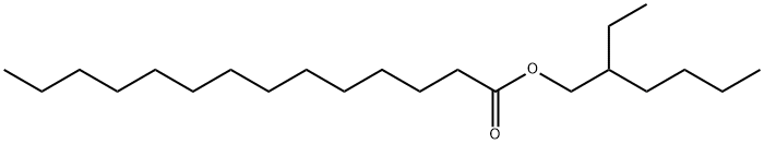2-ethylhexyl myristate Structure