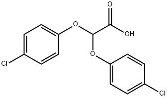 BIS(4-CHLOROPHENOXY)ACETIC ACID Structure