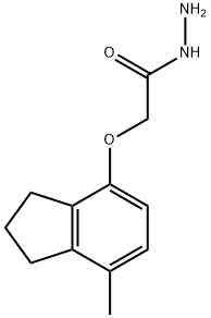 2-[(7-METHYL-2,3-DIHYDRO-1H-INDEN-4-YL)OXY]ACETOHYDRAZIDE Structure