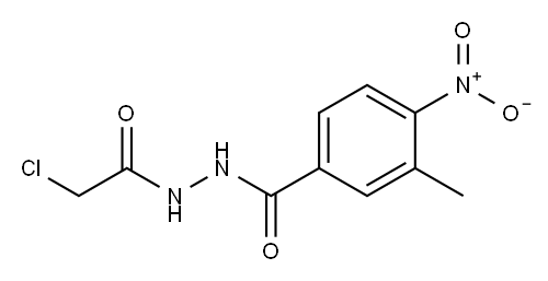 N'1-(2-CHLOROACETYL)-3-METHYL-4-NITROBENZENE-1-CARBOHYDRAZIDE 结构式