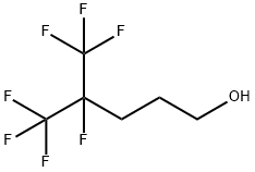 4,5,5,5-テトラフルオロ-4-(トリフルオロメチル)ペンタン-1-オール 化学構造式