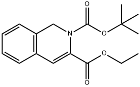 2-tert-butyl 3-ethyl 1,2-dihydroisoquinoline-2,3-
dicarboxylate Struktur
