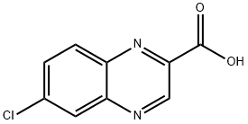 6-Chloro-2-quinoxalinecarboxylic acid Struktur