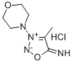 Sydnone imine, 4-methyl-3-morpholino-, monohydrochloride Structure