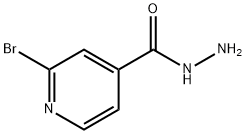 2-ブロモピリジン-4-カルボヒドラジド 化学構造式
