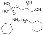 SN-グリセリン 3-ホスファート ビス(シクロヘキシルアンモニウム)塩 化学構造式