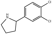 2-(3,4-氯苯基)-吡咯烷, 298690-82-1, 结构式