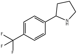 2-(4-Trifluoromethylphenyl)pyrrolidine Struktur