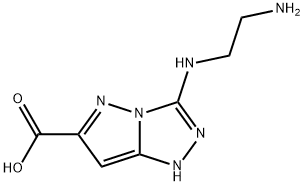 1H-Pyrazolo[5,1-c]-1,2,4-triazole-6-carboxylicacid,3-[(2-aminoethyl)amino]- Structure