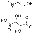 2-DIMETHYLAMINOETHANOL HYDROGEN L-(+)-TARTRATE Structure